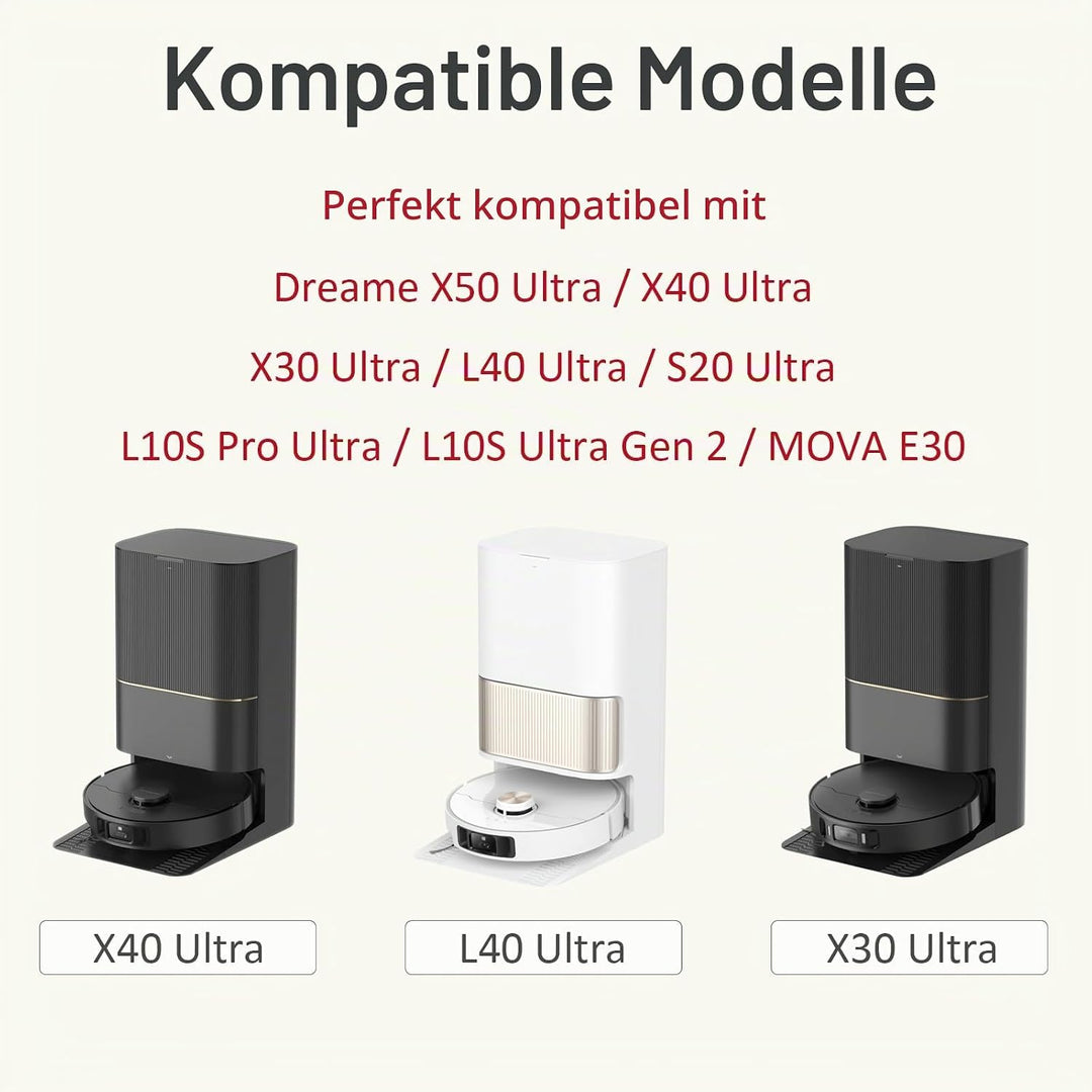 Staubsaugerbeutel für Dreame L20 L40 L50 X30 X40 X50/ Mova P10 E30 P50 Z60 12pack, 12pack