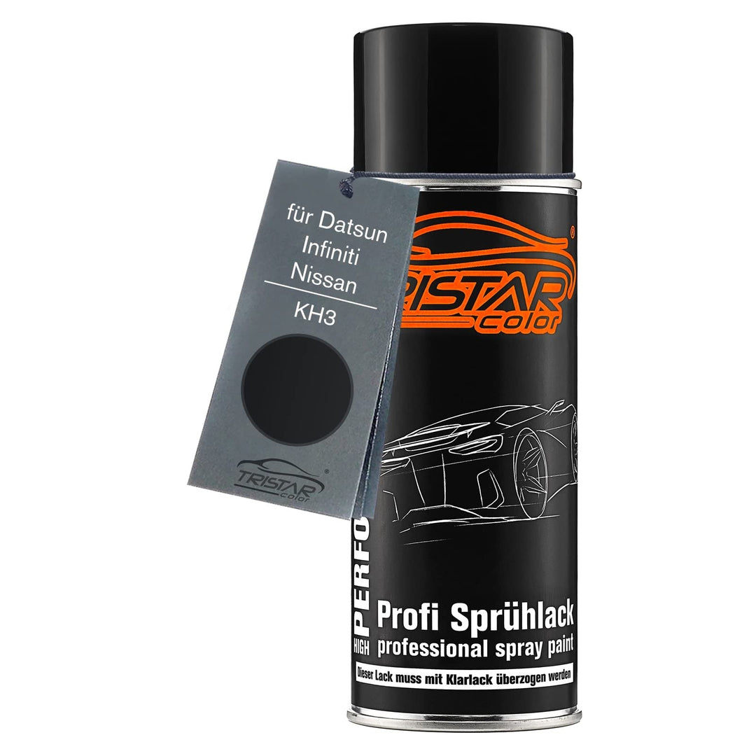 TRISTARcolor Autolack Spraydose für Datsun/Infiniti KH3 Noir Ebene | für Datsun / Infiniti / Nissan,