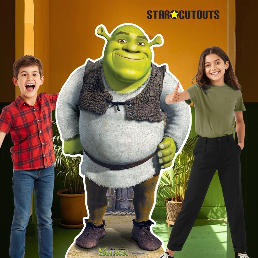 Star cutouts STSC785 Shrek Pappaufsteller in Lebensgrösse, Einfarbig, Lifesize