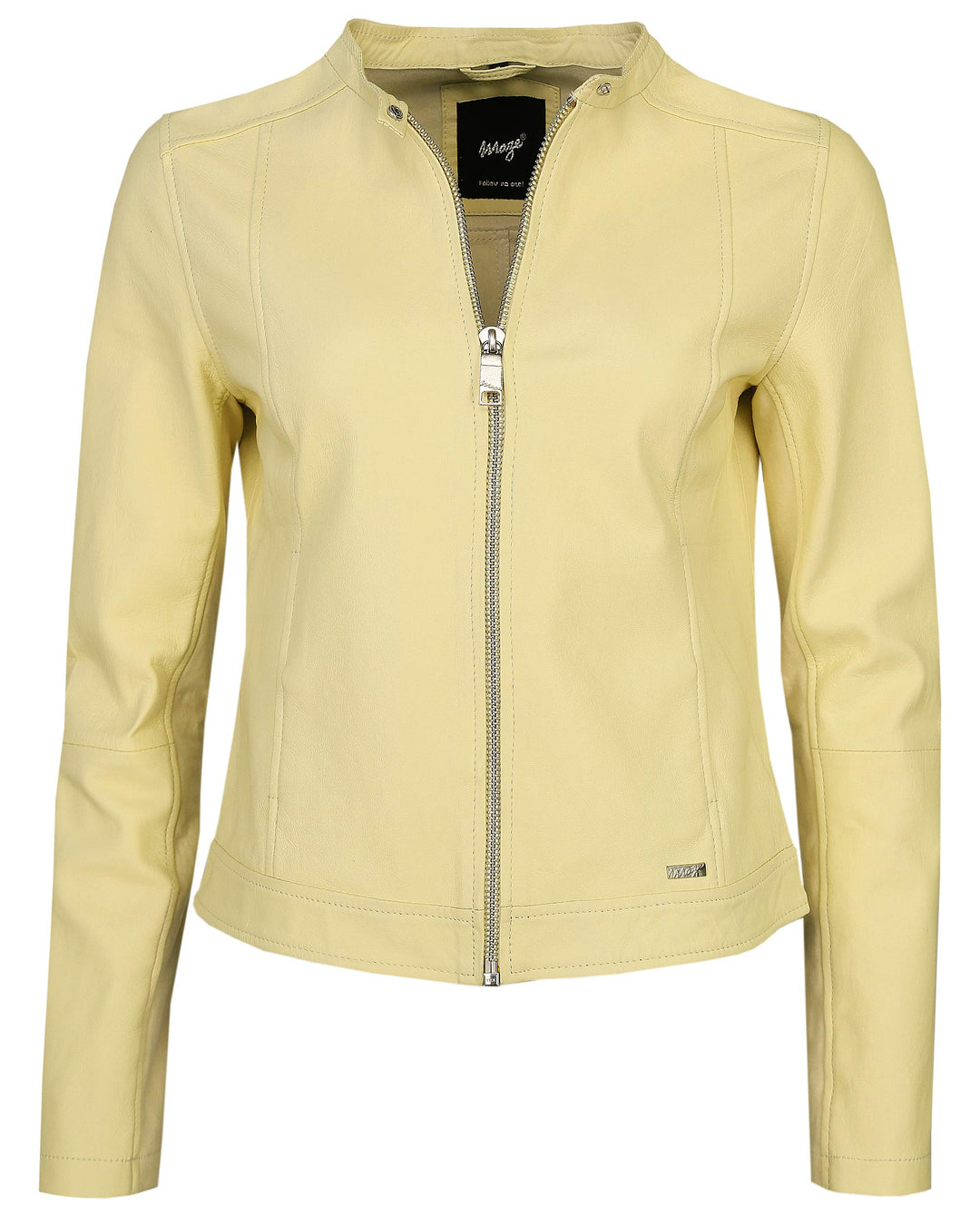 MAZE Damen Lederjacke Summerset L Gelb, L Gelb