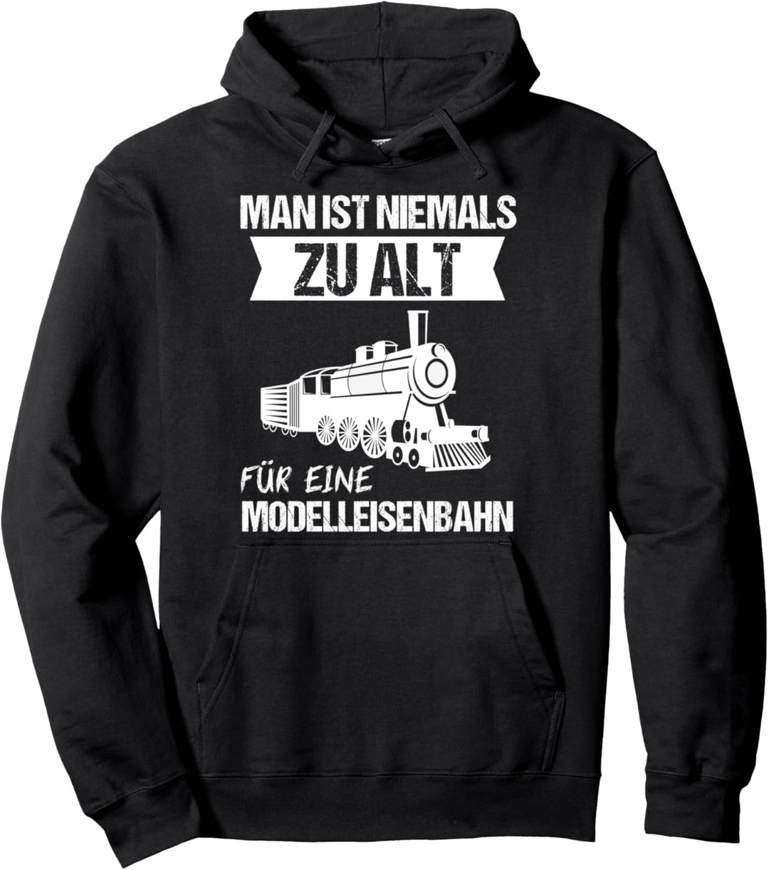 Dampflok Lokomotiven Eisenbahn Dampflokomotive Pullover Hoodie