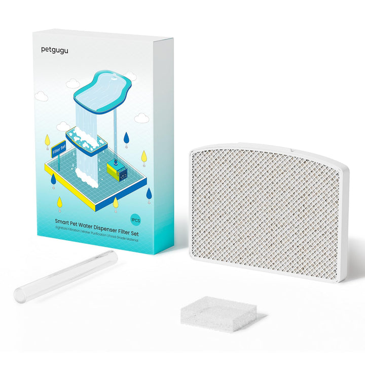 1PCS Katzenbrunnen Filter, 8-Stufiges Filtersystem, Ersatz-Filter für Katzenbrunnen PF1 und PF1L für