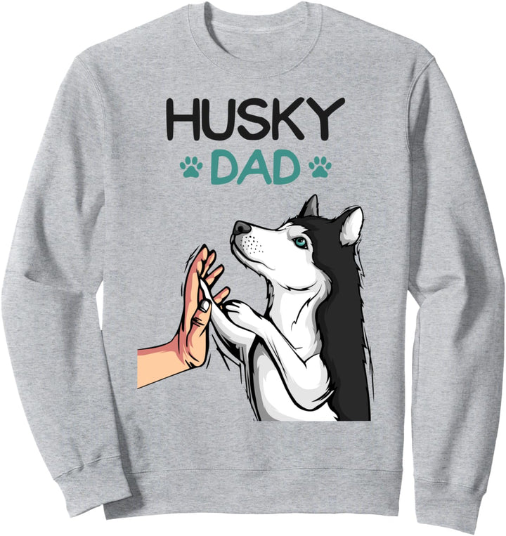 Husky Dad Hunde Papa Herrchen Sweatshirt