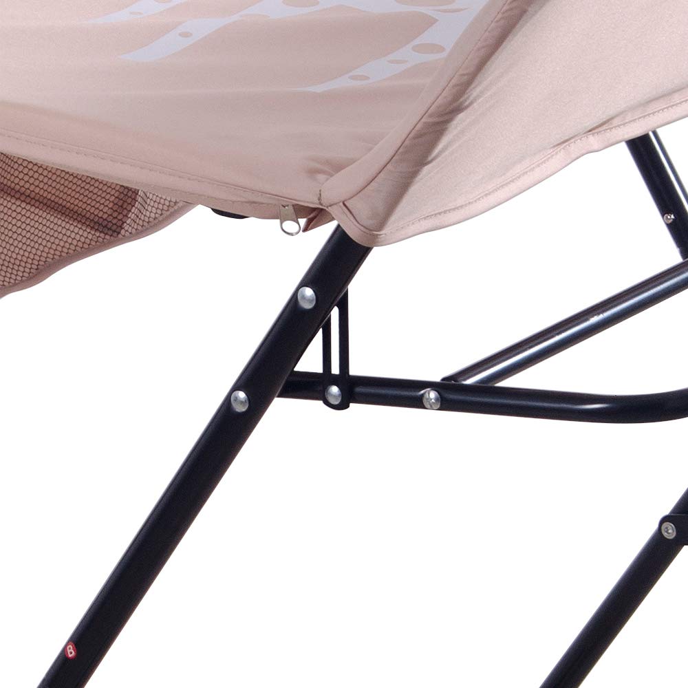 Baby Wickelkombi - klappbare Wickelkommode, mobiler Wickeltisch mit Wickelauflage, Sicherheitsgurt u