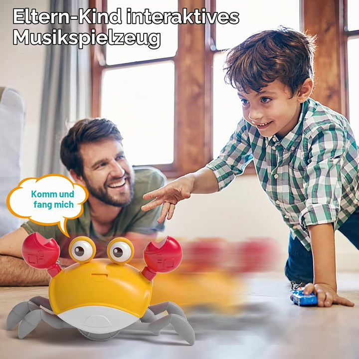 Sensorische Krabbe, Interaktive Musikkrabbe, die automatisch Hindernissen ausweicht, elektronische M