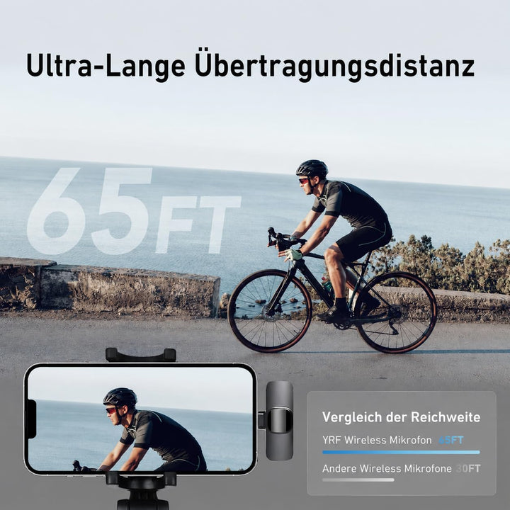 YRF Mikrofon für iPhone Android, mikrofon Handy, mini mic ansteckmikrofon