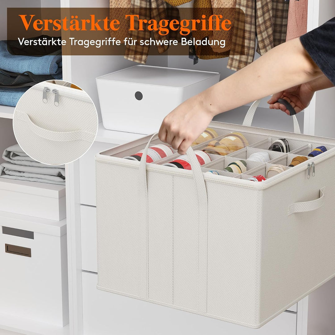 Lifewit Schuhorganizer 2er Set für 16-32 Paar, Grosser Schuhschran für Closet mit Unterteilungen und