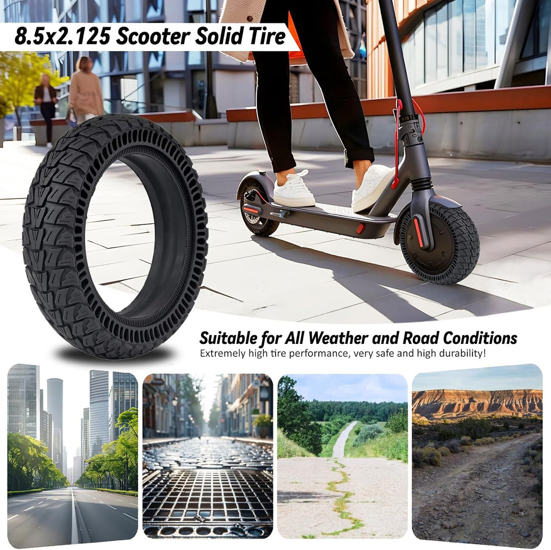 8.5 * 2.125 Scooter Reifen für Xiaomi M365 Pro, Scooter Vollgummireifen 8.5 Reifen8.5ST, Reifen8.5ST