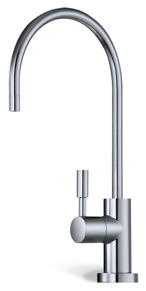 Einweg Wasserhahn Grace verchromt für Umkehrosmose und Wasserfilter 360° schwenkbar