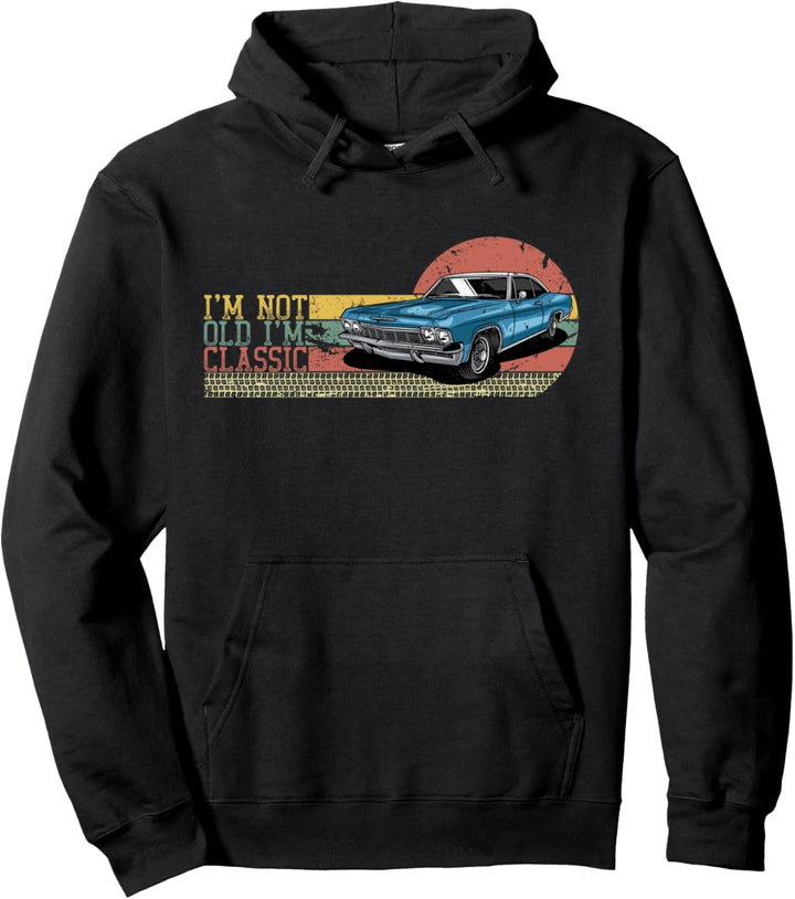 Funny Classic Car Pullover Hoodie