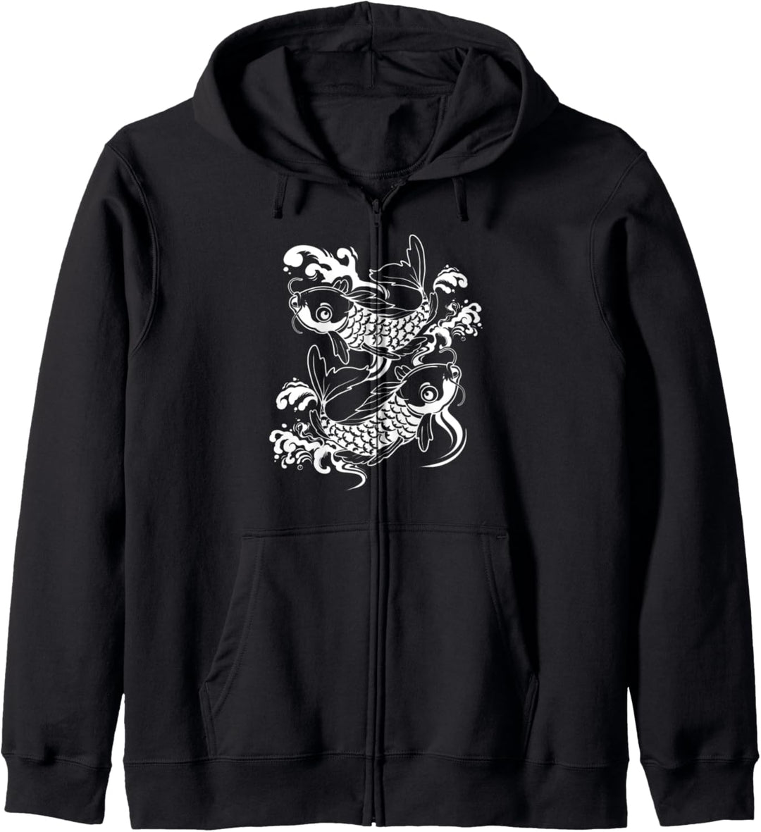 Traditionelles japanisches Koi-Teich Geschenk Japan Karpfen Kapuzenjacke
