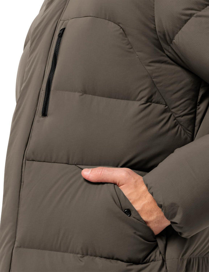 Jack Wolfskin Herren Roemertor Jkt M Daunenjacke 3XL Eiskaffee, 3XL Eiskaffee