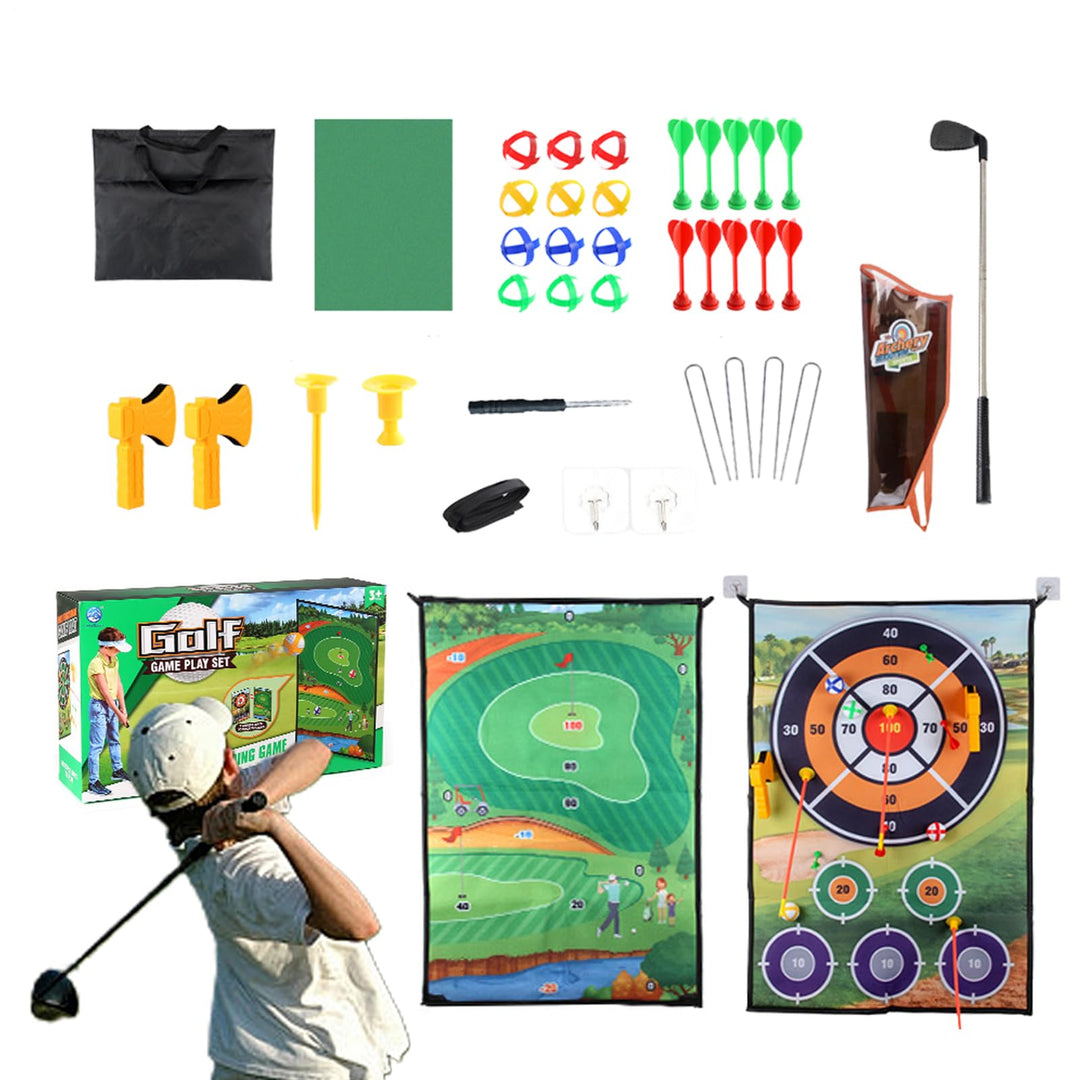 Chip-and-Stick-Golfspiel, Golf-Dart-Chipping-Spiel | Doppelseitige Übungsmatte Golf-Chipping-Spiel -
