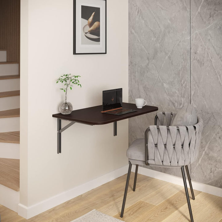 AKKE Klapptisch Wandklapptisch Esstisch - Klappbar Faltbar Platzsparend - Abgerundete Ecken - 120cm