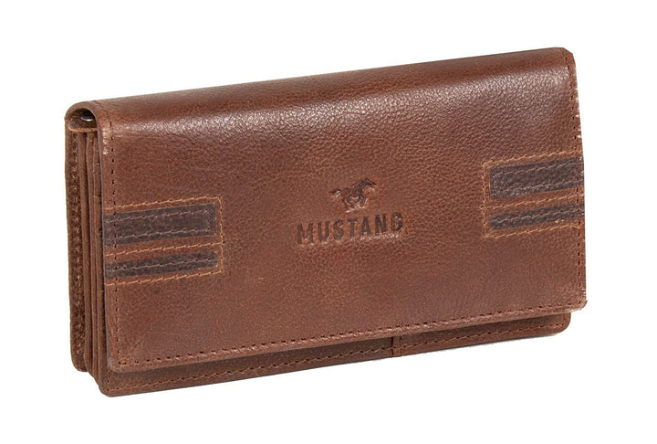 MUSTANG Asti Leather Wallet Side Opening Brown