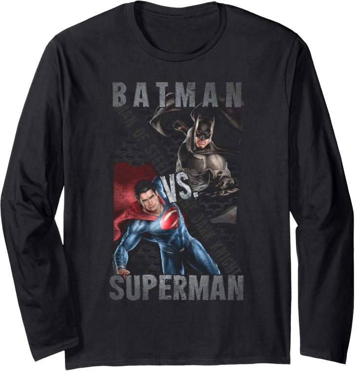Batman v Superman Hero Split Langarmshirt