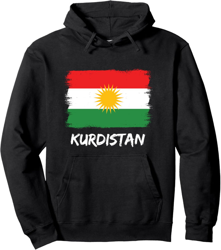 Kurdistan Flagge Pullover Hoodie