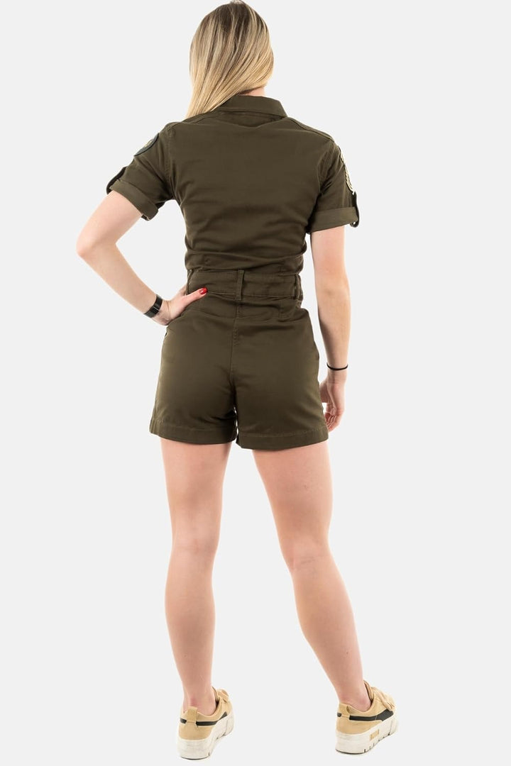 Schott NYC Damen Trswiftw Overall 32 kaki, 32 kaki