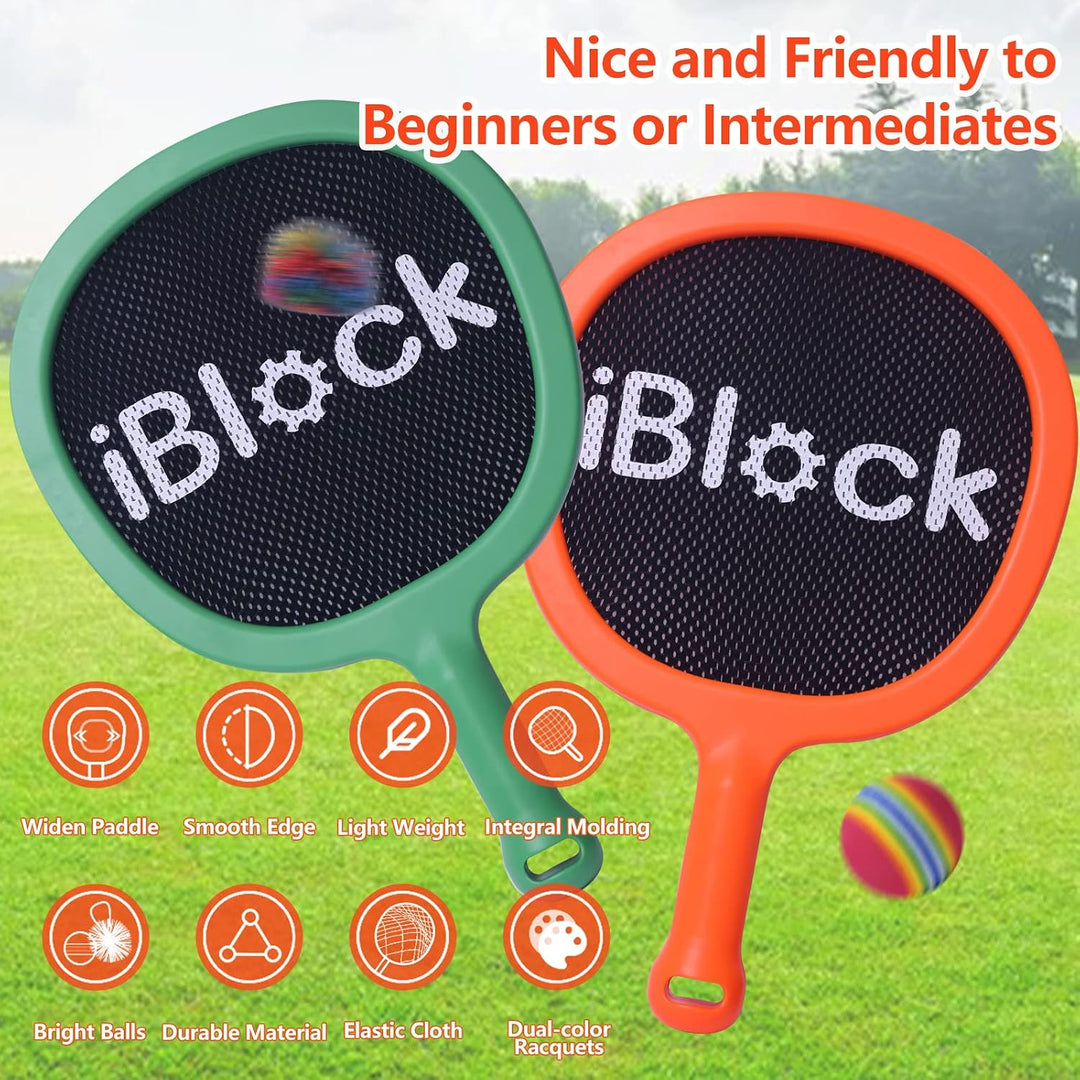 Smartwo Badminton Schläger Set für Kinder Anfänger, leichte Tennisschläger, Pool Strand Outdoor Spie