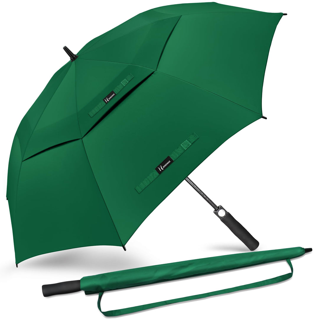 NINEMAX Regenschirm Gross Sturmfest,Golf Stockschirm Automatik Auf,L/XL/XXL Regenschirm für Herren D