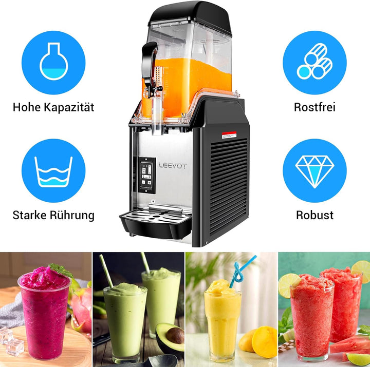 Kommerzielle Slush Maschine - 1 Tanks 12 Litres Margarita Maschine Frozen Drink Maker für Restaurant