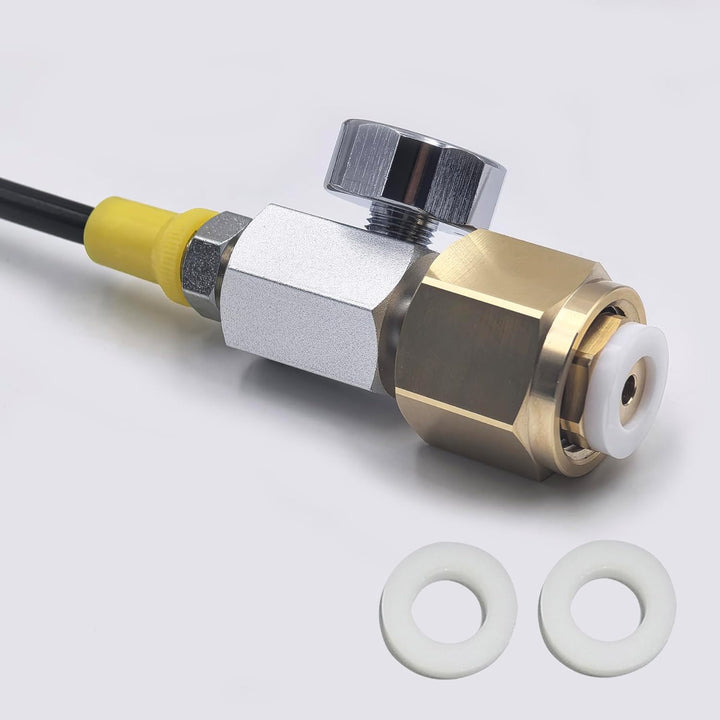 DRYHTEN Sodawassergerät Externer Kohlendioxid-Tankbefüllung 2,5M Zapfsäule TR21-4 Adapter mit 150bar