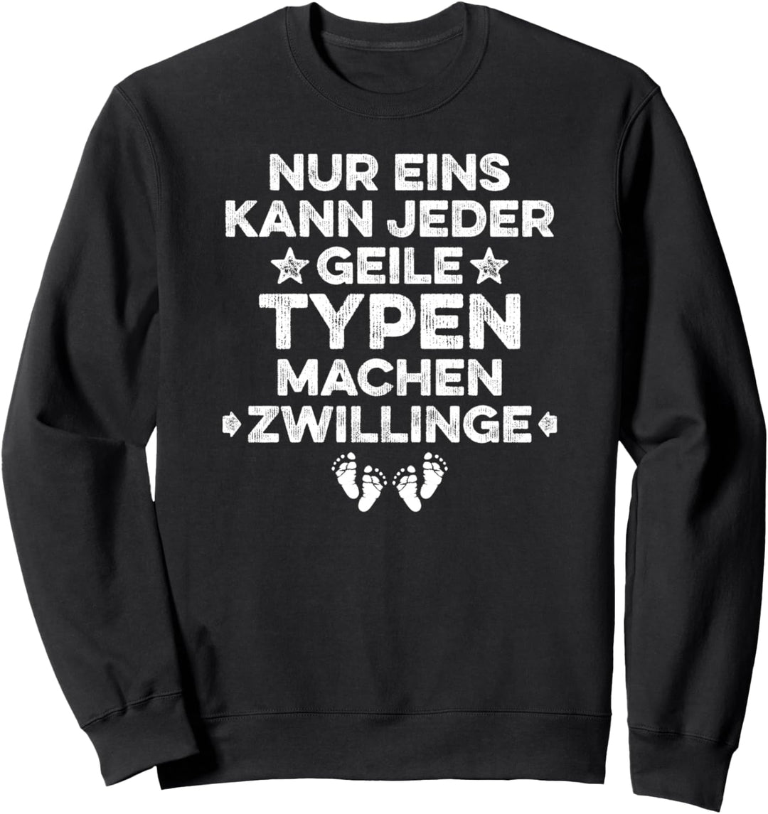 Lustiges Zwillingspapa Zwillinge Geschenk Geburt Sweatshirt