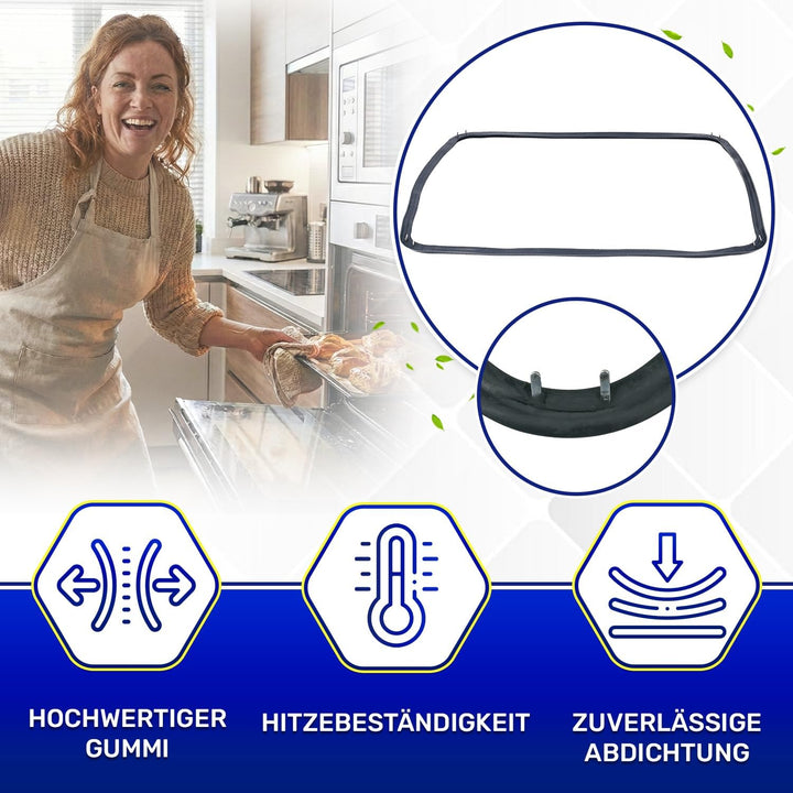 Backofen Dichtung 460x360 mm mit 8 Haken mit dem Originalcode DG97-00019E DG97-00019A DG97-00019C fü
