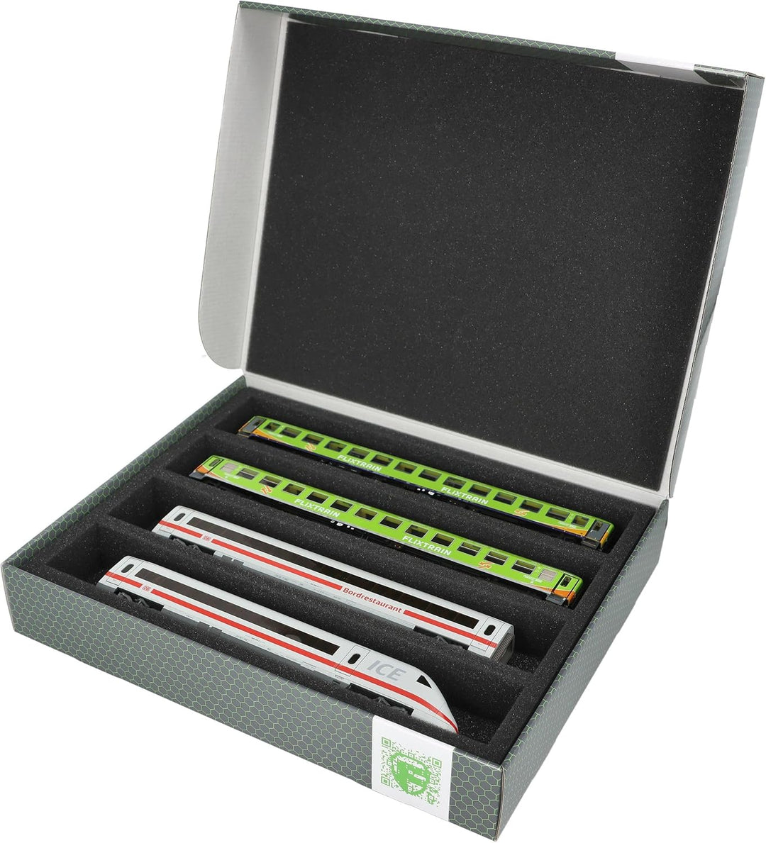 Feldherr 2 Stück Sparpack Lagerbox Spur H0-4 Stege liegend kompatibel mit Modelleisenbahnen, Loks un