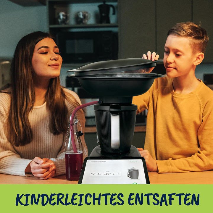 MixFino Dampfentsafter für Thermomix TM7 | Exklusives Entsafter Zubehör für grosse Mengen Obst &amp; Gem
