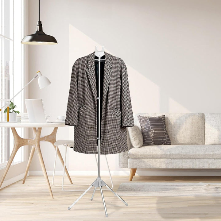 Steamer Stand, Steam Clothes Hanger with Ironing Gloves, Foldable Telescopic Steamer Holder, Foldabl