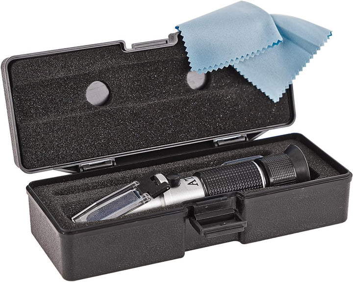 DEMA Handrefraktometer – für Batterie, Wischwasser &amp; Kühlwasser, Kfz &amp; Pkw, präzise Messung, robust