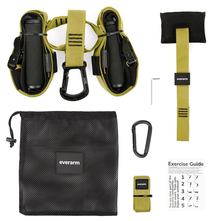 Schlingentrainer Set mit Türanker - Profi Suspension Trainer für Ganzkörpertraining - Sling Trainer