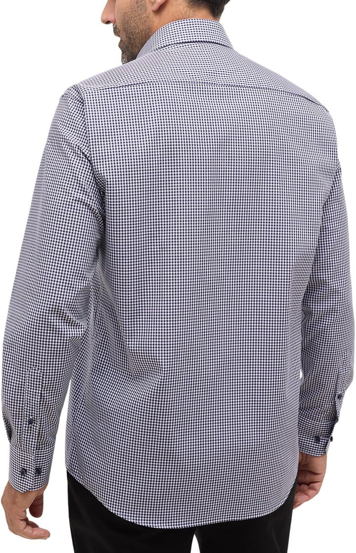 eterna Herren Popeline Hemd Comfort FIT 44 Kragen / 67 Ärmel Dunkelblau, 44 Kragen / 67 Ärmel Dunkel
