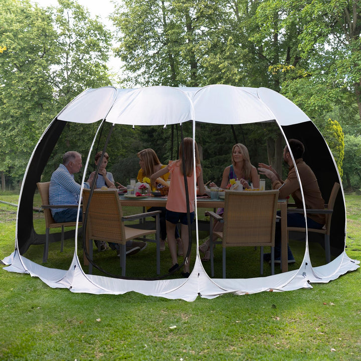 Alvantor Pavillon Screen House für 6, 10, 15 Personen, Pop-Up-Iglu-Zelt mit Moskitonetz an den Seite