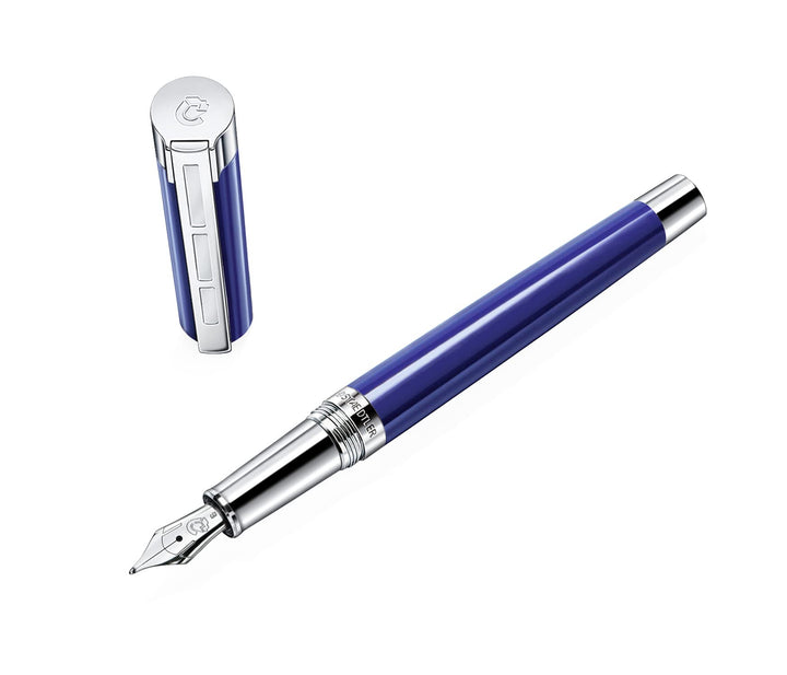 STAEDTLER Initium Resina Füllhalter, blaues Edelharz, B, Made in Germany, mit edler Geschenkverpacku