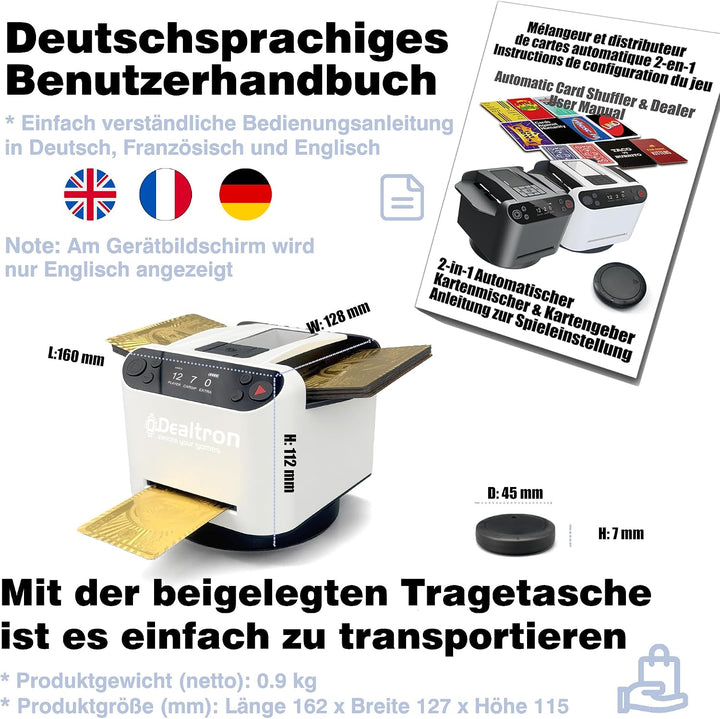Verbesserte Kartenmischmaschine und Kartenausteiler, mit 8 Fernbedienungen, Automatischer Kartenmisc