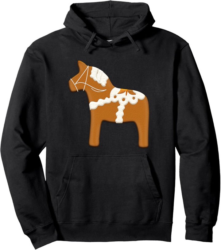 Schwedisches Dala Pferd Pepparkakor Weihnachten Pullover Hoodie