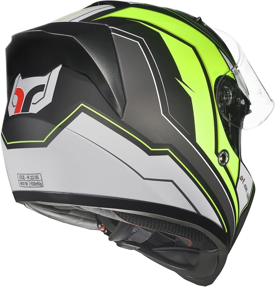 Bluetooth Klapphelm Motorradhelm Conzept Jethelm Crosshem Integralhelm Sonnenvisier Helm rueger Blac