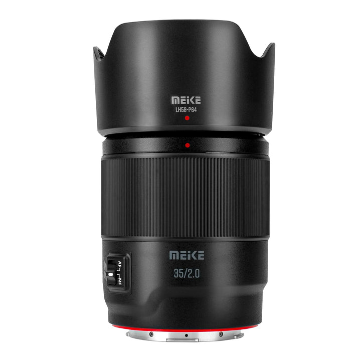 Meike 35 mm F2.0 Vollformat-Weitwinkel-AF-STM Autofokus, Feste Prime-Portrait-Objektive für Panasoni