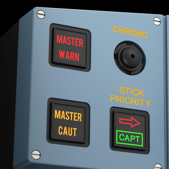 WINGFLEXSIM A320EFIS Elektronisches Fluginstrument System Flugsimulator mit Dual-Color LCD Warnpanel