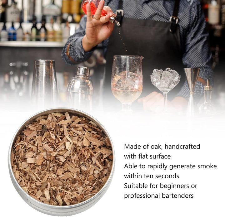 Räucherchips, Räuchermehl Kirsche, 8pcs Whiskyholzholz -Raucherchip, Cocktail -Raucher -Kit -Raucher