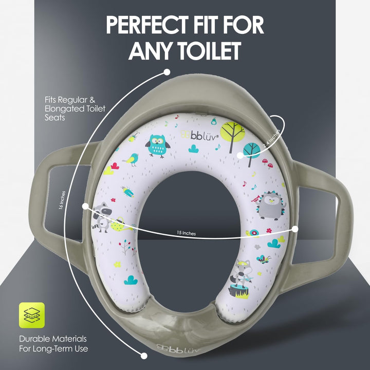 BBLUV - Poti Kindertoilettenreduzierer - Einzigartig Grau, Grau