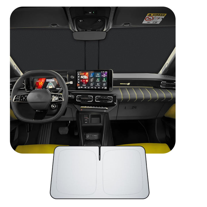 [Upgrade] CDEFG Kompatibel mit Renault 5 E-Tech R5 2024 2025 2026 Sonnenschutz Abdeckungen Frontsche