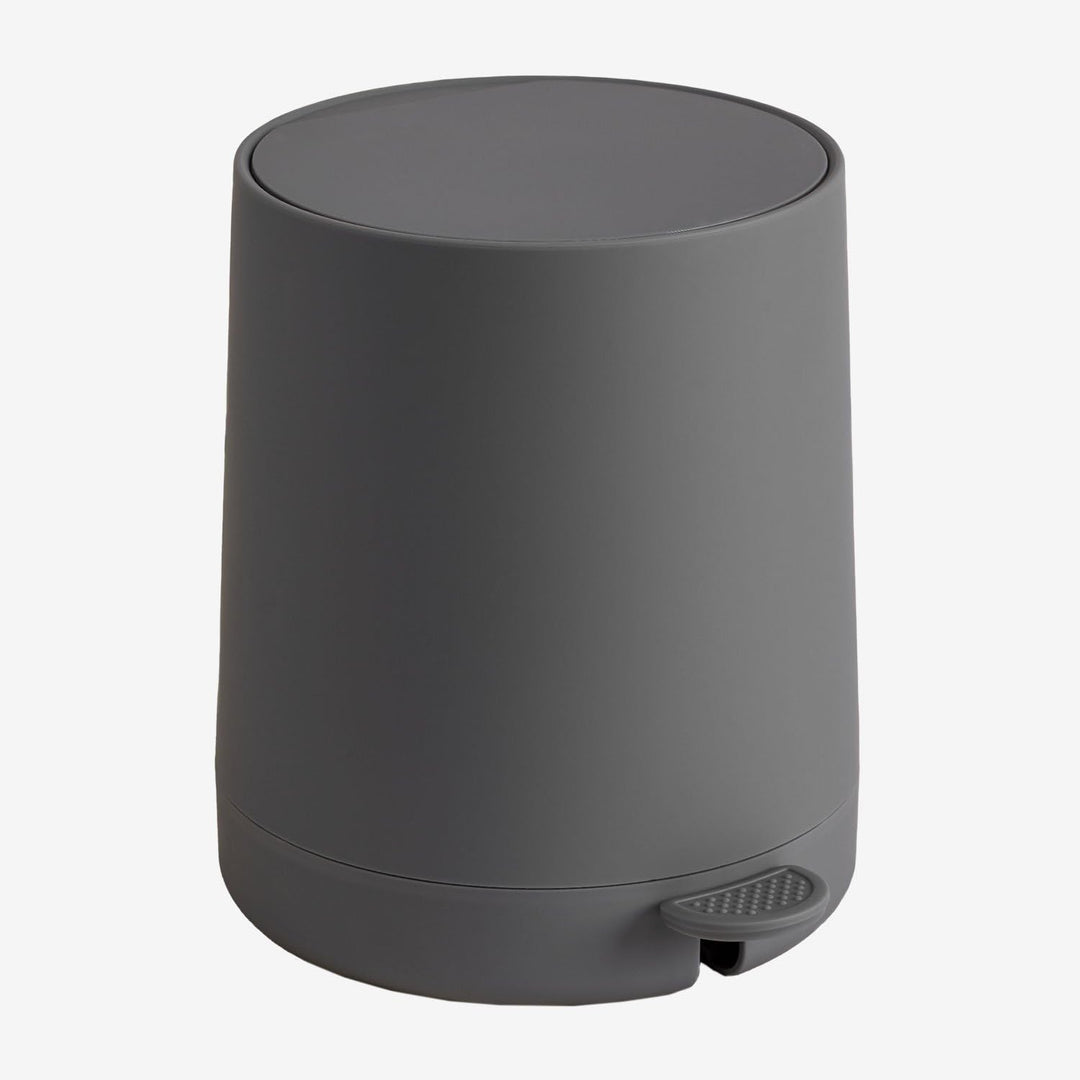 SKLUM Garanis Mülleimer mit Deckel und Pedal - Grau Nickel, Grau Nickel