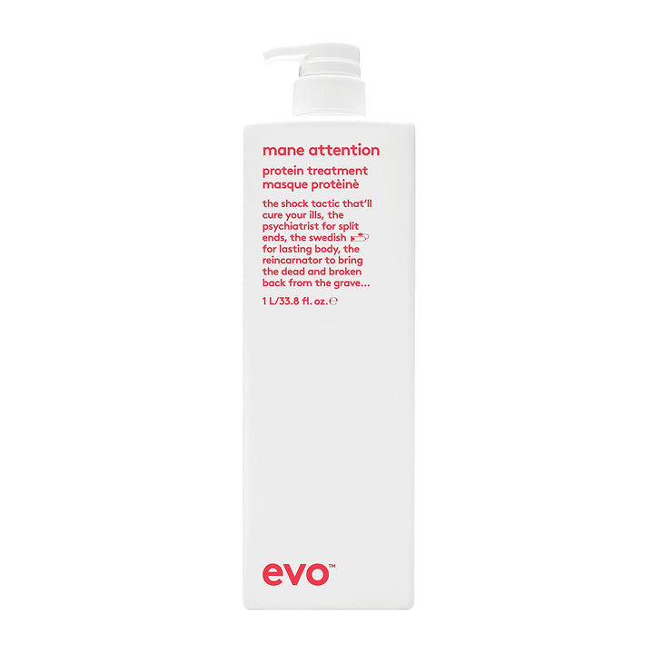 Evo mane attention protein treatment 1l I Intensive Haarcreme für kraftloses, brüchiges und colorier