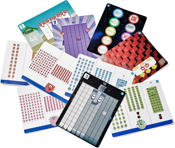 Learning Resources MathLink Cubes Numberblocks „Heroes with Zeroes“ Aktivitätsset, 616 Teile, ab 3 J