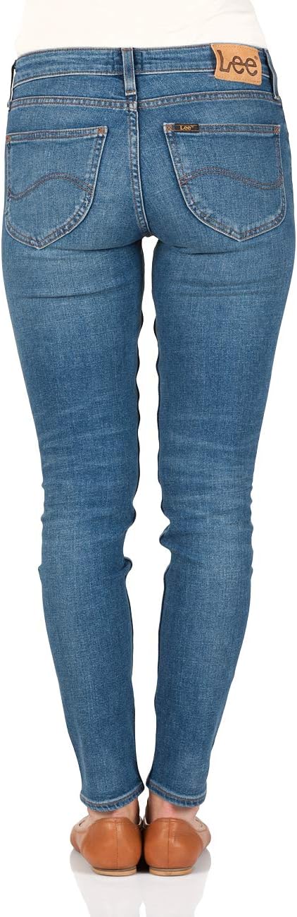 Lee Damen Pants Scarlett 26W / 33L Blau (Blue Drop Em), 26W / 33L Blau (Blue Drop Em)