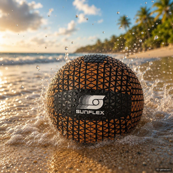 Sunflex® Beach- UND FUNBALL NeoGrip | Neopren Bälle mit maximalen Grip | rutschfeste Silikon-Oberflä