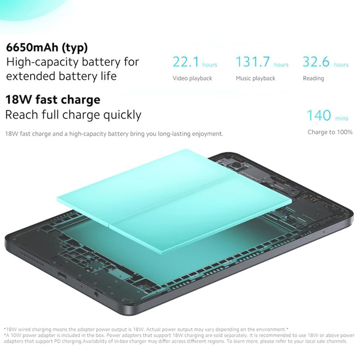 XIAOMI Redmi Pad SE 8,7" Tablet, MediaTek Helio G85, 4GB de RAM, 64Go de ROM, WiFi + Bluetooth 5.3,